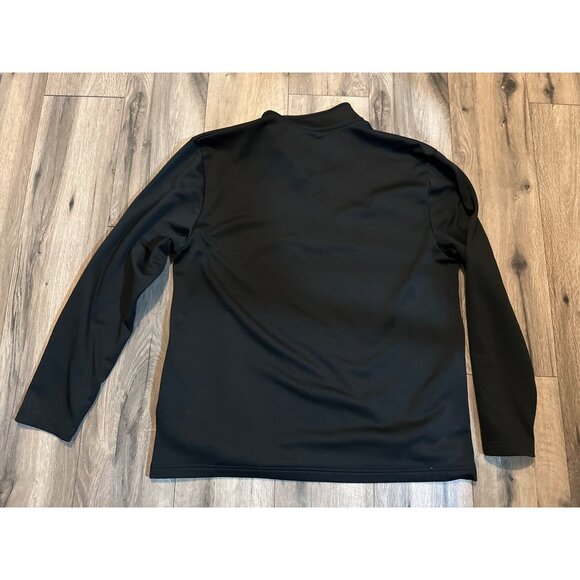 Callaway Mens 1/4-Zip Pullover Jacket XXL Black Polyester Golf Fleece Sweater Wi - Picture 5 of 5